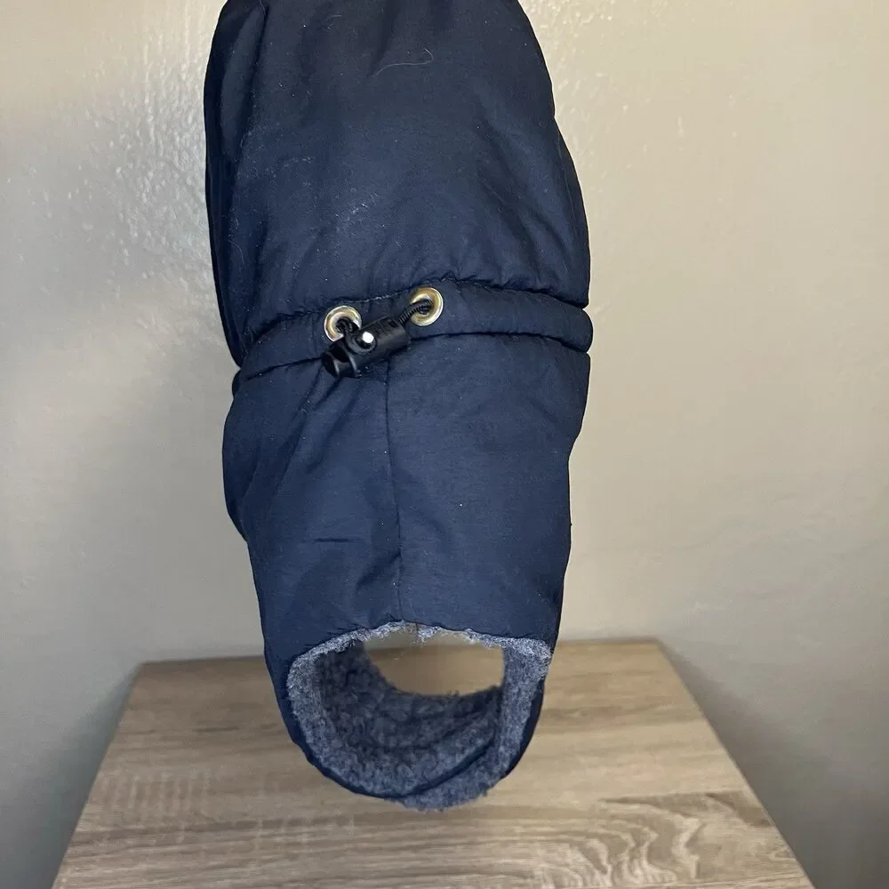 Adventure 16 Hat trapper cap ear flaps Drawstring ultrex by Burlington Sz L Blac